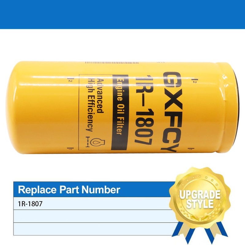 1R-1807 Oil Filter Compatible With Caterpillar CAT 3116 3126 3126B