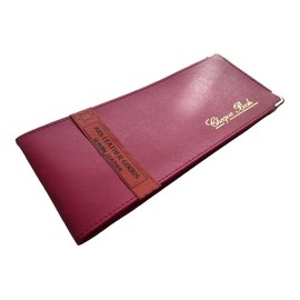 AKSHIDE Pink Folding Leather StyleCheque Book Holder/Leather Style Cheque Book Cover