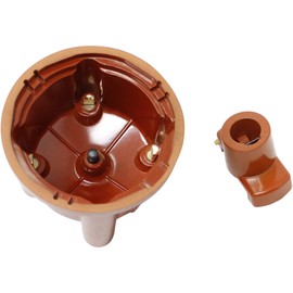 DRAGON FIRE PERFORMANCE Heavy Duty Distributor Cap and Rotor Set Compatible Replacement For 69-91 VW Saab Volvo 1.1L 1.5L 1.6L 1.8L 1.9L 2.0L 2.1L 2.2L 2.3L 009 034 Type 1 I4 Oem Fit CAP1050