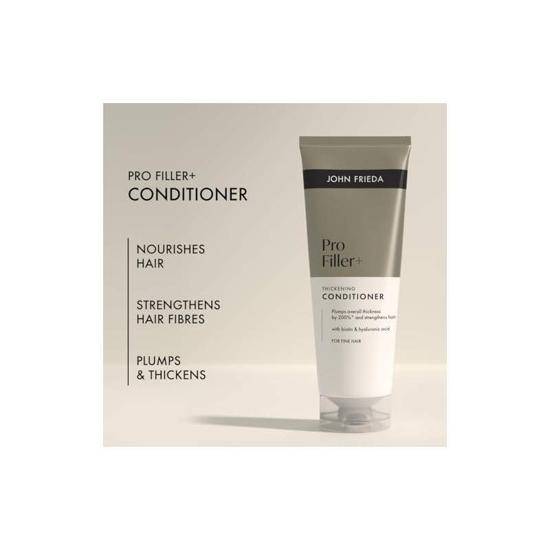 John Frieda PROfiller+ Thickening Conditioner 250ml. Fine Hair Care with