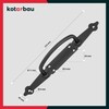 KOTARBAU® Door Handle 270 mm Wrought Iron Door Handle Black