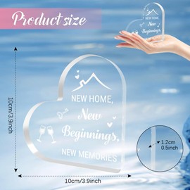 New Home Gifts House Warming Gifts New Home,New Home Gifts For Couple New House Gift Ideas Home Decor Gifts Family Gifts Ideas Acrylic Plaque New Beginnings Gifts For Women New Home Gift House Gifts