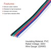 MECCANIXITY 22 AWG Flat Ribbon Wire, LED Extension Cable 5