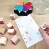 8 Color Craft Rainbow Finger Ink Pads Stamps, Small Rubber