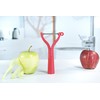 TUPPERWARE Schäler Universalschäler (2) Rot D119 Flachschliff Wellenschliff