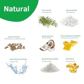 DIADIE Desodorante natural, Elimina mal olor, multipack familiar 6 Pack