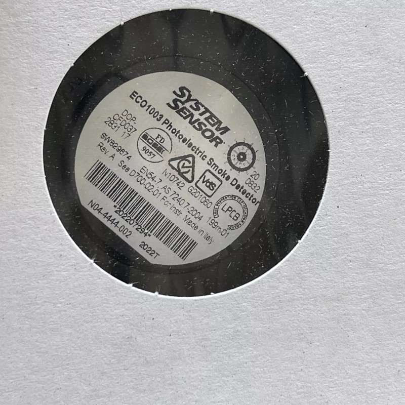 Honeywell System Sensor ECO1003 White Optical Photoelectric Smoke Detector