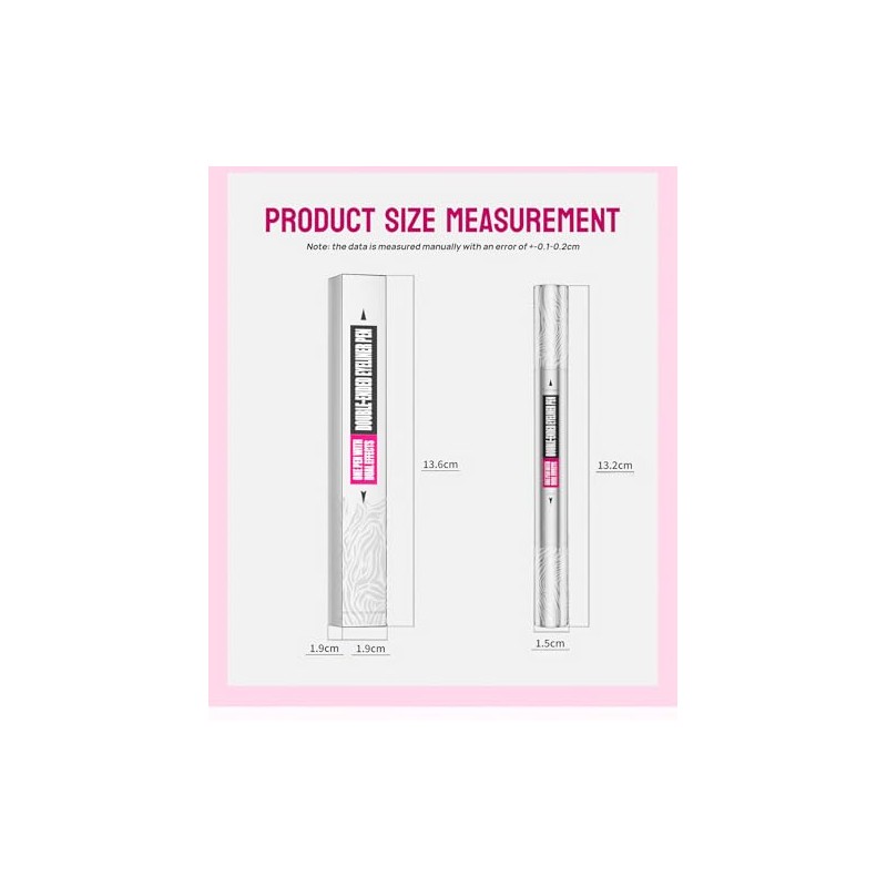 2-in-1 Waterproof Eyeliner Stamp and Liquid Eyeliner Pen, Double-Sided Winged