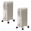 Portable Oil Filled Radiator Space Heater, 1500W, 7-Fin, 3 Heat