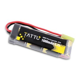 Tattu 8.4V 1600mAh NiMH Flat Battery Pack with Mini TMY Female Connector Assembled with 16G Wire