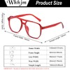 Blue Light Blocking Glasses for Women Men Fake Nerd Clear