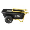 Gorilla 300 Lb Black Poly Utility Cart Large Bed Push