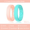 Silicone Ring Women - Heart [I Love U] Pattern Airflow