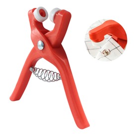 Rierdge Safety Eye Tool for Amigurumi Crochet & Stuffed Animals - Plastic Eye Snapper Tool for Effortless Installation of 5-30mm Safety Eyes (Red)