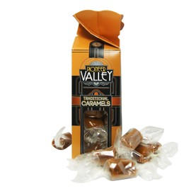 Traditional Caramels 8oz Box by Pioneer Valley (Soft, Premium Quality, Artisanal Caramels)