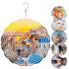 Hausdec 6Pack 8 Inch Sublimation Wind Spinner Blanks 3D Wind