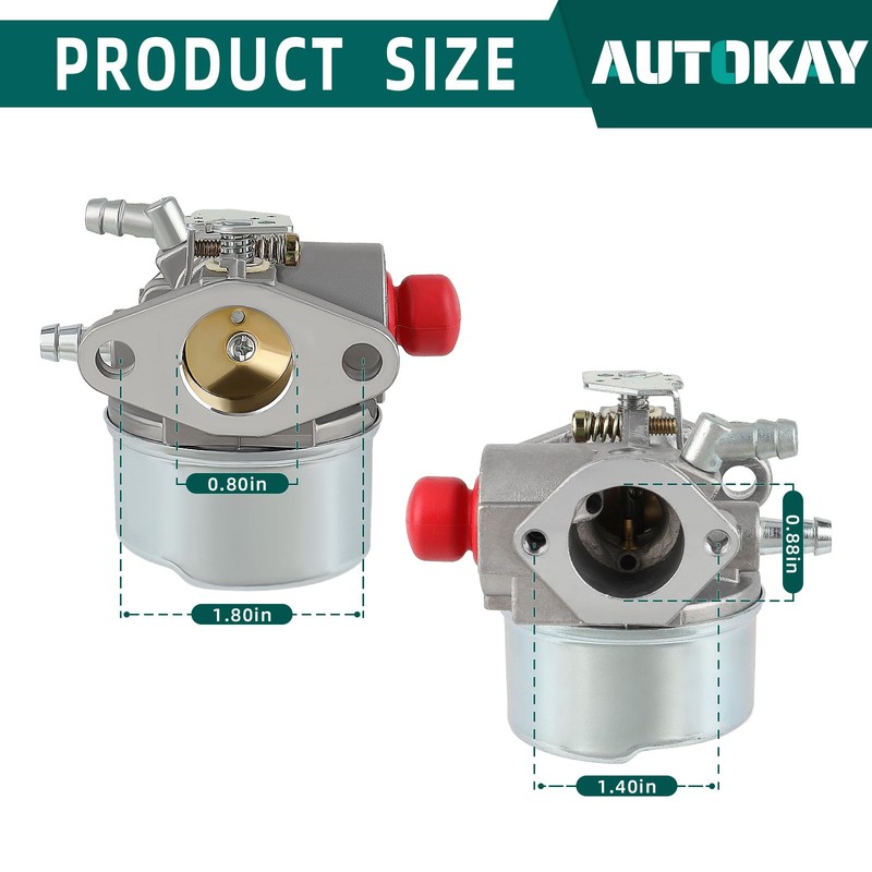 AUTOKAY 640117 Carburetor for Tecumseh 640017 640117 640135A 640004 640014