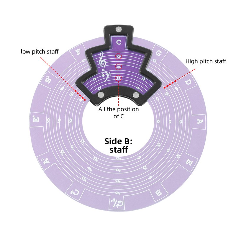 Circle of Fifths Aluminum Alloy Wheel Melody Tool Music Theory