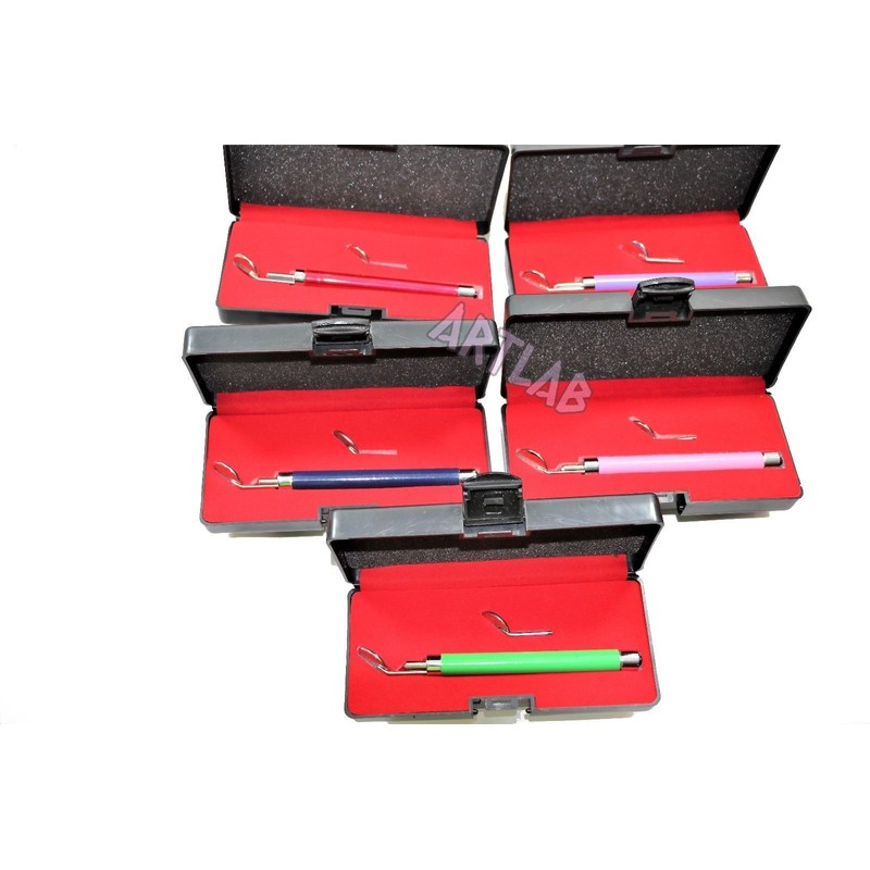 Premium Dental Mirror W/LED Light #4#5 RED,Pink,Blue,Purple,Green Instruments (CYNAMED)