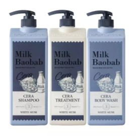 Milkbobo 밀크바오밥 세라 샴푸 트리트먼트 바디워시 머스크 향 Milky Bao Bao Sara Shampoo Treatment Body Wash Musk Scent