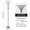 Torchiere Floor Lamp for Living Room, Standing Lamp with White