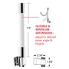 Ana Bath NEW Flexible Dual Shower Head with Handheld Combo