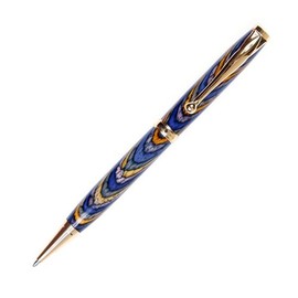Lanier Pens Comfort Twist Pen - 24kt Gold - Oceana Color Grain