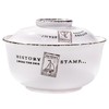 Swlthwen Ceramic Ramen Bowl with Lid Soup Bowls with Lid