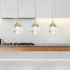 JoollySun Modern Crystal Pendant Light: Mini Gold Hanging Light Fixture