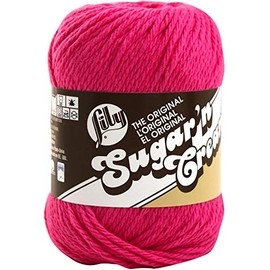 Sugar'N Cream Yarn - Solids-Hot Pink