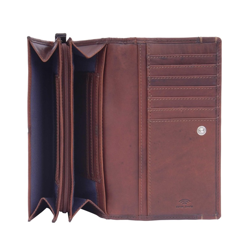 Maitre Birkenfeld Dilara Purse LH11F, Colour: brown / material: cotton,