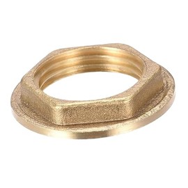 Brass Flanged Lock Nut, G1/2, Female Hex, For Plumbing, High Temperature (1)