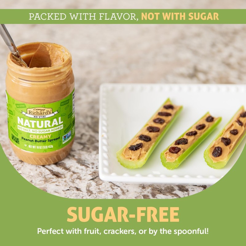 Crazy Richard's Creamy No Stir Peanut Butter with No Added