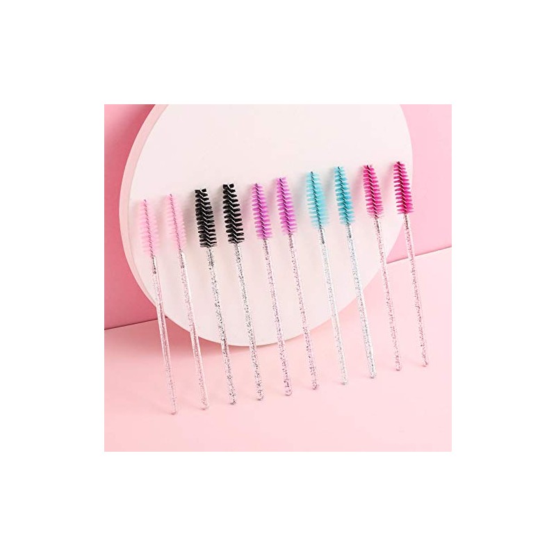 Tbestmax 500 Disposable Mascara Wands Eyelash Brush Spoolies for Eyebrow