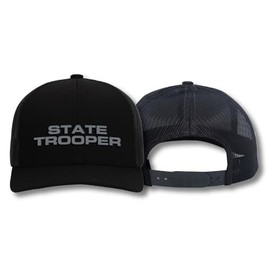 13FA State Trooper Adjustable Mesh Back Cap | Durable Snapback Hat | Breathable Fast Dry Comfort