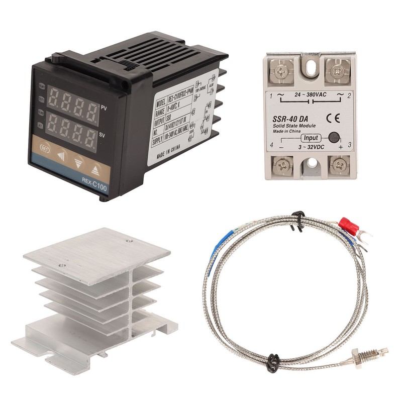 Digital PID Thermostat Air Heater Temperature Controller K Thermocouple SSR