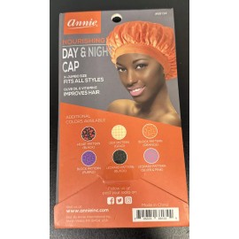 Annie Deluxe Jumbo Day and Night Orange Cap Bonnet for Curly Hair