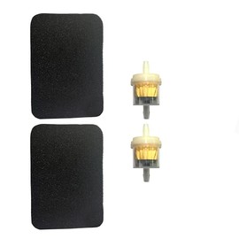 2 Pack Air Filter with fuel filter Replace for Honda GX160 GX200 GC160 Generator EB2200X EB2500XK1 EM1600X EM1800X EM1800XK1 EM2200X EM2500XK1 Air Cleaner Element 17211-ZB2-000