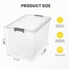 Citylife 7.8 QT 6 Pack Small Storage Bins Plastic Storage