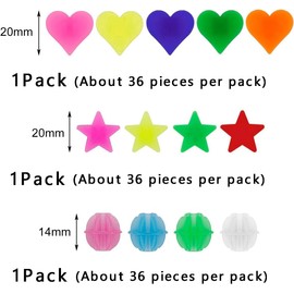 YEDJFFIYO 108-Piece Colorful Bike Wheel Spoke Beads Set - 3 Shapes & Glow-in-the-Dark Designs | Durable Plastic Spoke Decorations for Boys & Girls Bicycles | Easy Clip-On Wheel Accessories for Kids