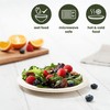 HAAGO Biodegradable Disposable Sugarcane Bagasse Plates - for Parties, Weddings,