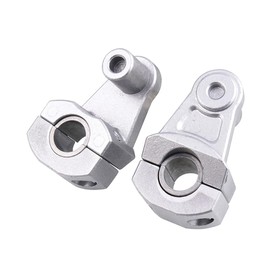 Lotcesfun 2 Inch Pivot Handlebar Risers Universal Motorcycle For 7/8" (22mm) bar clamps, 2 in Universal Motorcycle Handlebar,Pivoting Handlebar Clamp Risers For 7/8" or 1 1/8 28mm (silver) 2 PCS