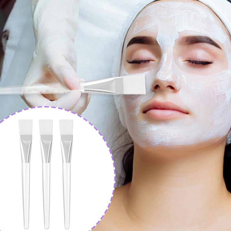 24PCS Face Mask Applicators, Soft Facial Brushes for Cosmetic &