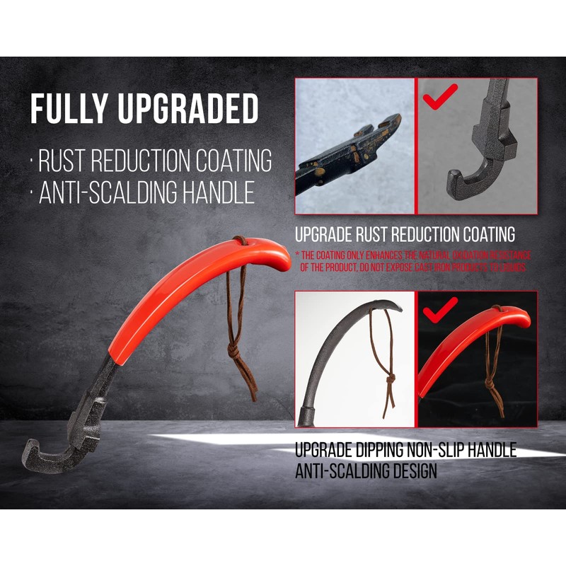 GriAddict Universal Grill Grate Lifter Tool - Hot Surfaces Handling