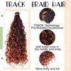 4 packs Track Braid Hair Boho Box Braids Goddess Curl