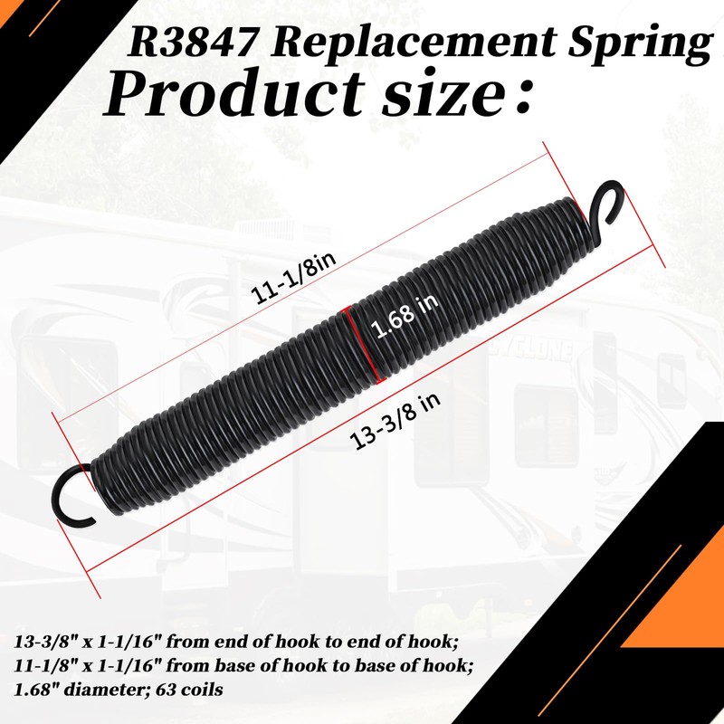 2pcs Springs R3847 Replacement Spring Kit Compatible with RV Hydraulic