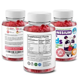 DR. MORITZ Sugar-Free Calm Magnesium Gummies for Kids and Adults - Non-GMO Magnesium Citrate Gummies - Raspberry Flavor - 2-Pack (60 Count)