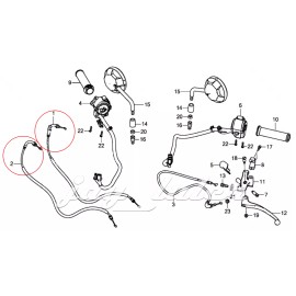 Aftermarket Throttle Cable Push & Pull Set For Honda Rebel 500 CMX500