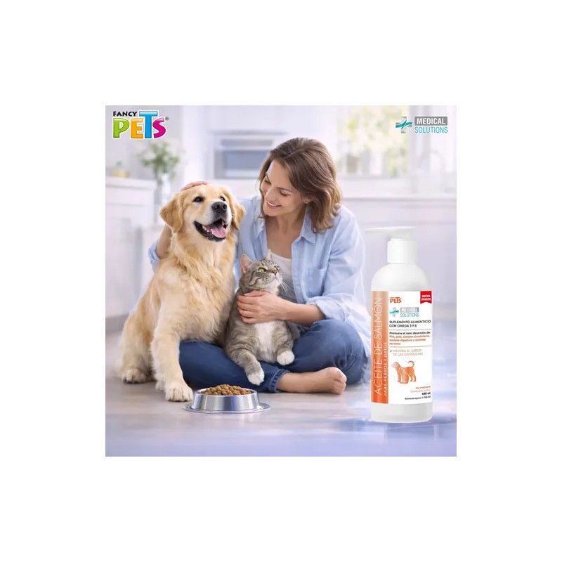 Aceite De Salmón Omega 3 Y 6 Para Perros Y
