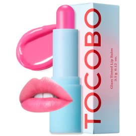 TOCOBO Glass Tinted Lip Balm 012 Better Pink – Vegan Korean Lip Care for Deep Hydration - Tinted Glass Glow Moisturizing with Lovely Soft Pink Color - Non-Sticky Radiant Finish, 0.12 oz.